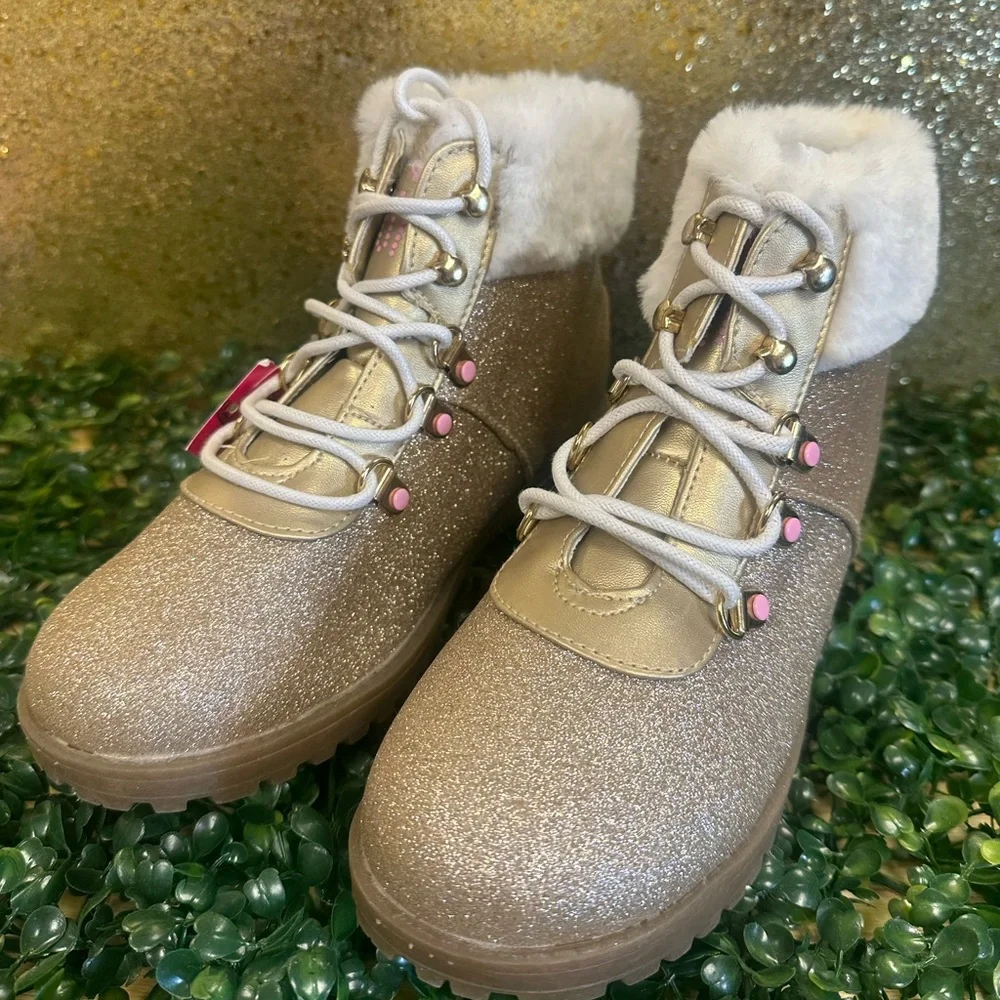 Juicy Couture Gold Sparkle Girls Boots JJK Castro Valley